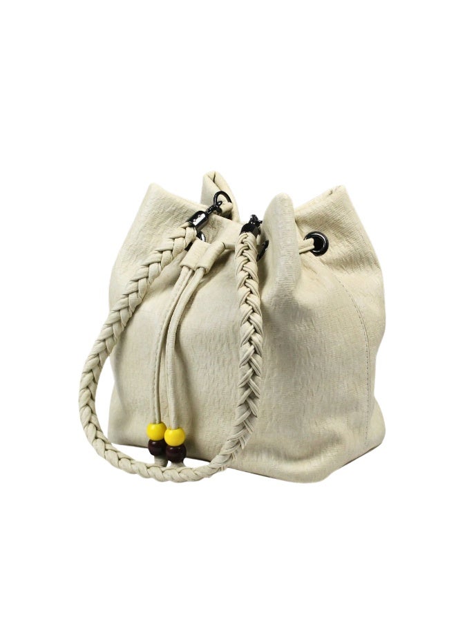 Multi-purpose shoulder bag -beige
