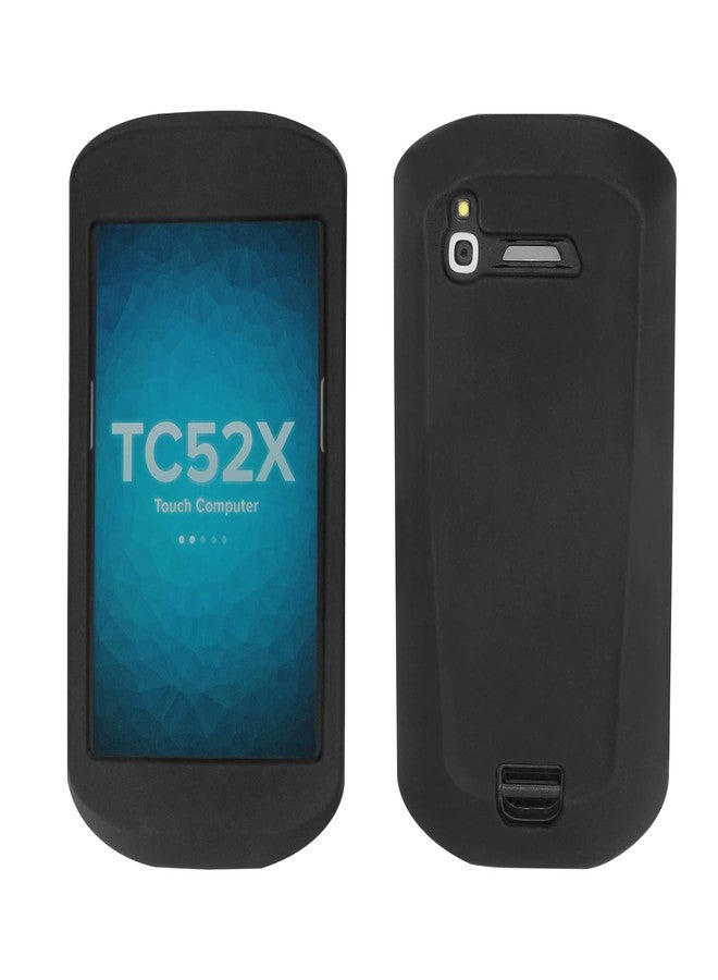 CARPSDZY TC51 Protective Case Rugged Rubber Cover for Zebra TC51 TC52 TC52X TC56 TC57 Handheld Barcode Scanner, High-Durability Case Black - Image 3
