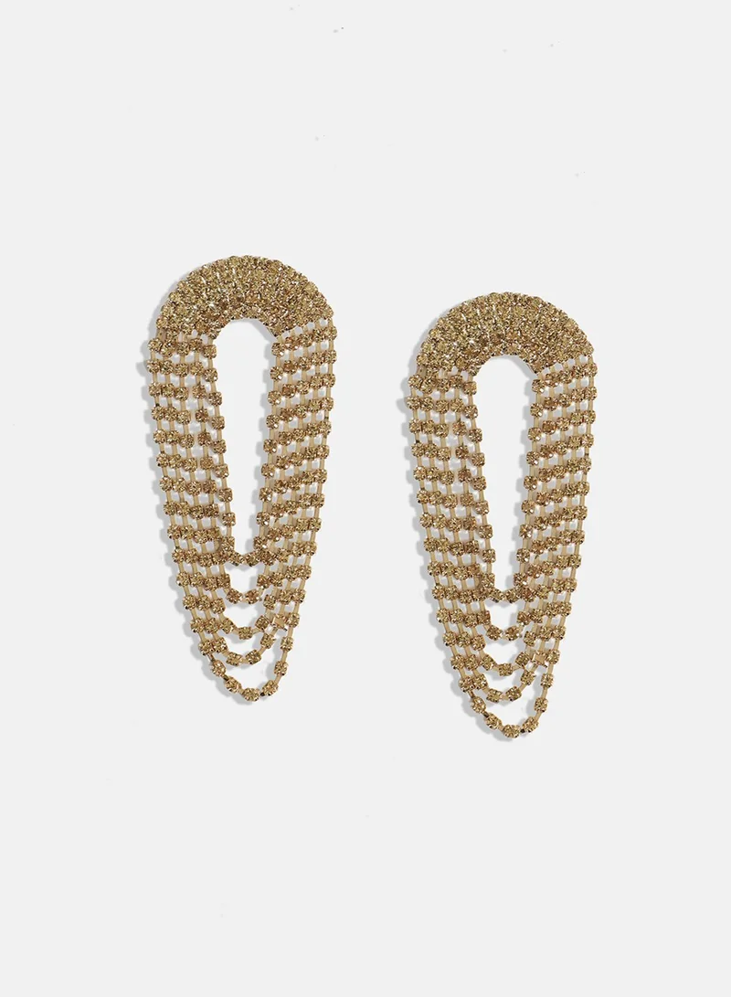 SOHI Maxi Bling Artificial Drop Earring Jewellery