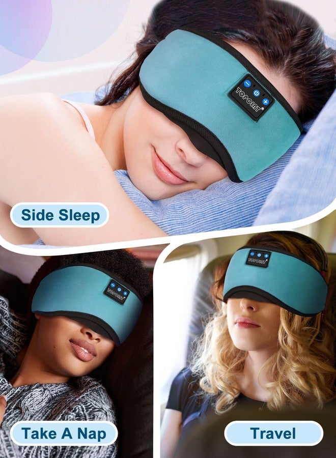 TOPOINT Sleep Mask with Headphones Bluetooth 5.4 Wireless, Sleep Headphone with Microphone Built-in HD Speakers Music, Eye Mask for Sleeping Travel Meditation for Men Women Girl Cool Gadgets - Image 4