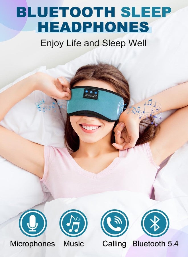 TOPOINT Sleep Mask with Headphones Bluetooth 5.4 Wireless, Sleep Headphone with Microphone Built-in HD Speakers Music, Eye Mask for Sleeping Travel Meditation for Men Women Girl Cool Gadgets - Image 2