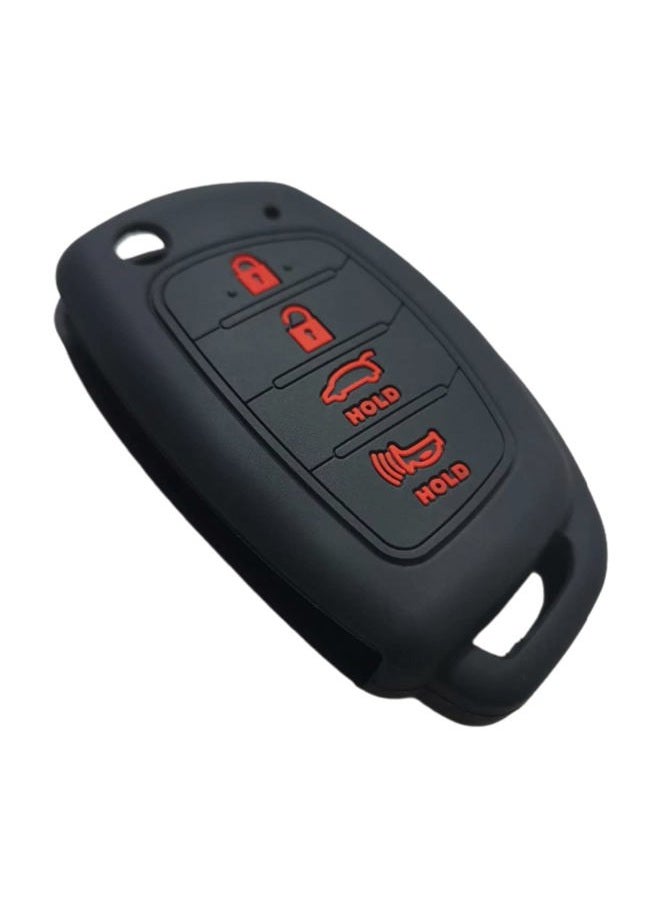 REPROTECTING Silicone Rubber Key Fob Cover Compatible with 2013-2019 Hyundai Santa Fe Sonata Tucson Santa Fe Sport(Suitable for Buttons with Eject/flip/fold Buttons, not for Smart Keys) - Image 5