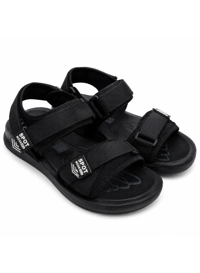 Men's Adjustable Casual Sport Sandals - Lightweight Walking Sandals with Hook & Loop Straps - Comfortable Outdoor & Everyday Wear - Image 3