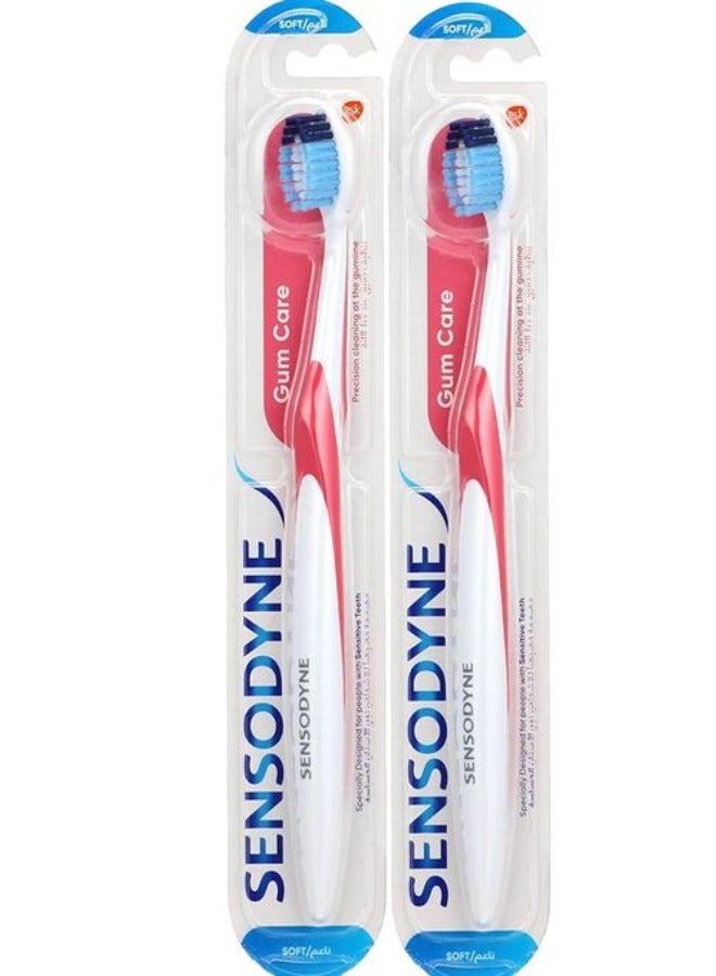 Sensodyne Soft Toothbrush Gum Care Toothbrush (2Pc) Multicolor