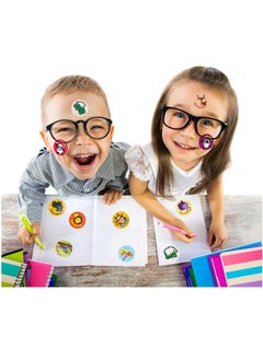 Generic 500 Round Cartoon Animal Stickers Per, Children'S Teacher Reward Stickers School Supplies, Small Animal Reward Roll Stickers Toilet Training Stickers, Suitable For School Classroom Home, Eight Pattern Loop Stickers (Series 1)  - Image 3