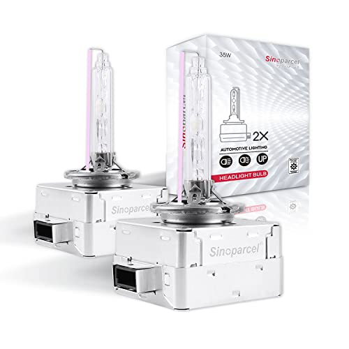 Sinoparcel D1S/D1R Xenon HID Headlight Bulb - 10000K 35W High Low Beam Replacement Lights -2Yr WTY- Pack of 2 - Image 1