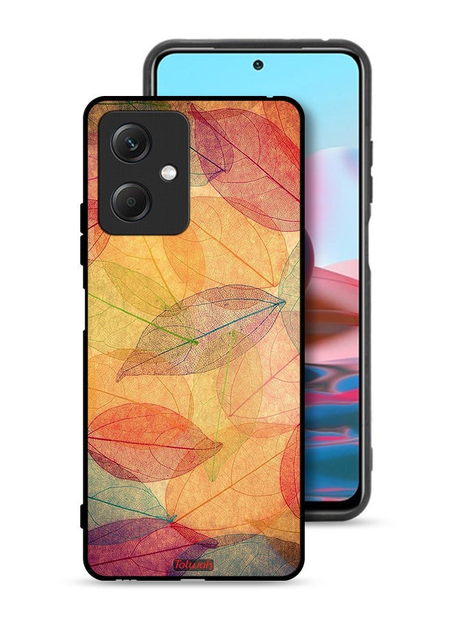 Tolwak Xiaomi Redmi Note 12 Protective Case Cover Leaves Abstract Digital Art - Image 1
