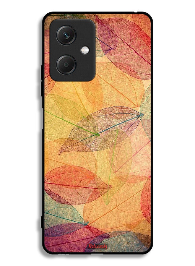 Tolwak Xiaomi Redmi Note 12 Protective Case Cover Leaves Abstract Digital Art - Image 2