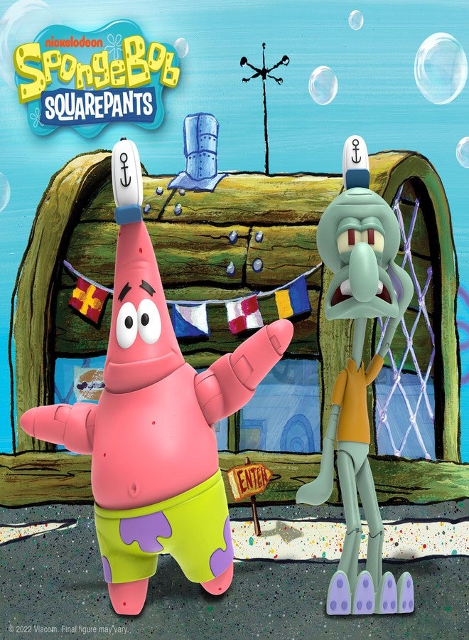 Super7 ULTIMATES! Spongebob Squarepants Squidward - 7" Spongebob Action Figure with Accessories Classic Cartoon Collectibles and Retro Toys - Image 4