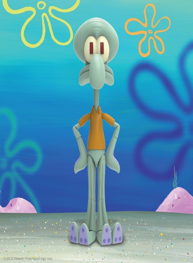 Super7 ULTIMATES! Spongebob Squarepants Squidward - 7" Spongebob Action Figure with Accessories Classic Cartoon Collectibles and Retro Toys - Image 5