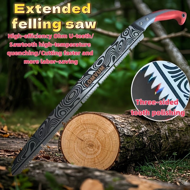Professional Logging Saw 755mm SK5 Manganese Steel Manual Hand Saw For Outdoor Woodwork - Image 5