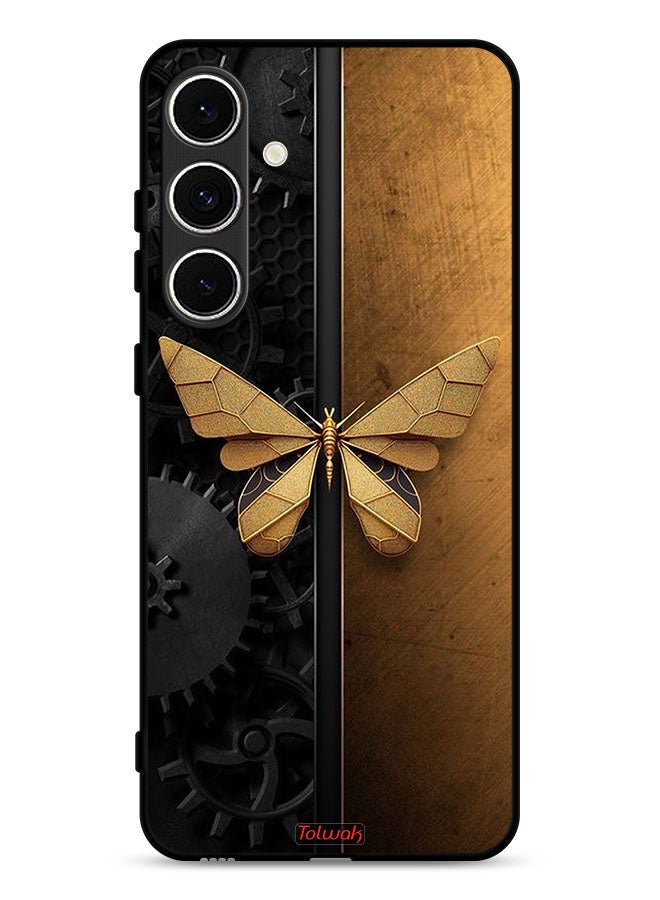 Tolwak Samsung Galaxy M56 5G Protective Case Cover Steel Butterfly - Image 1