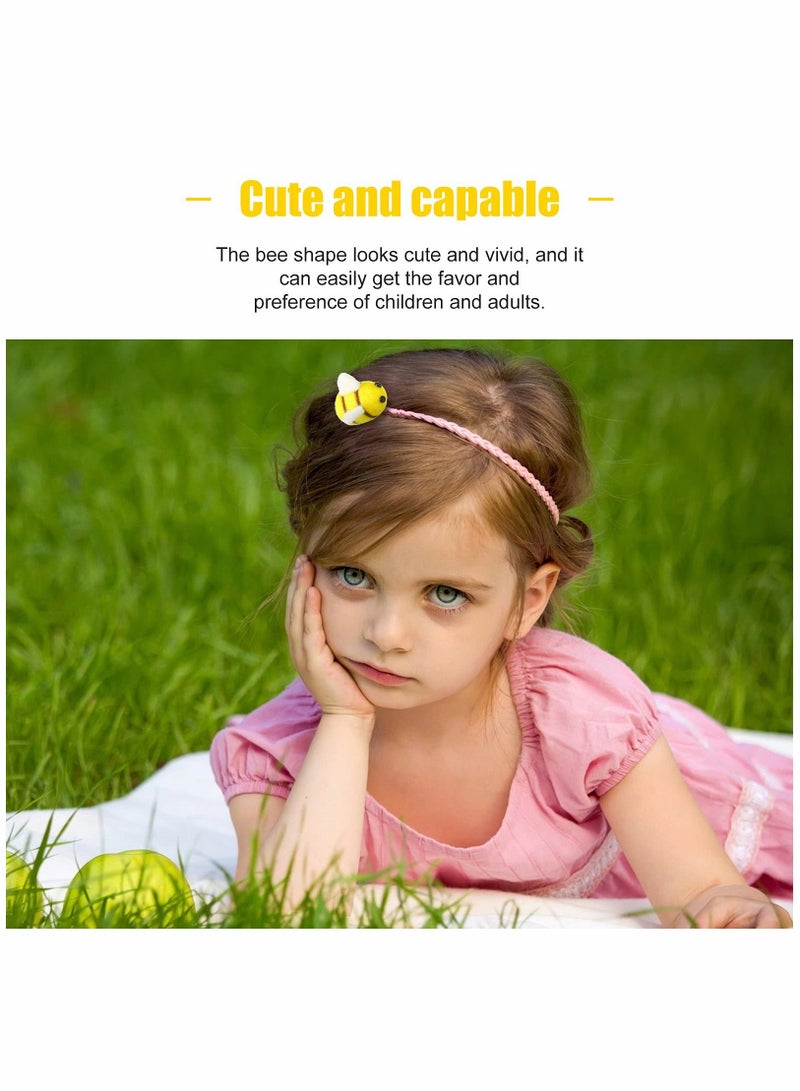 XiuWoo Wool Felt Bee Mini Crafts Balls Bumble for Baby Shower Gender Reveal Party Nursery Tent Hat Decoration DIY Craft Car Seat Grasping Bead Toys (30 Pieces) - Image 3