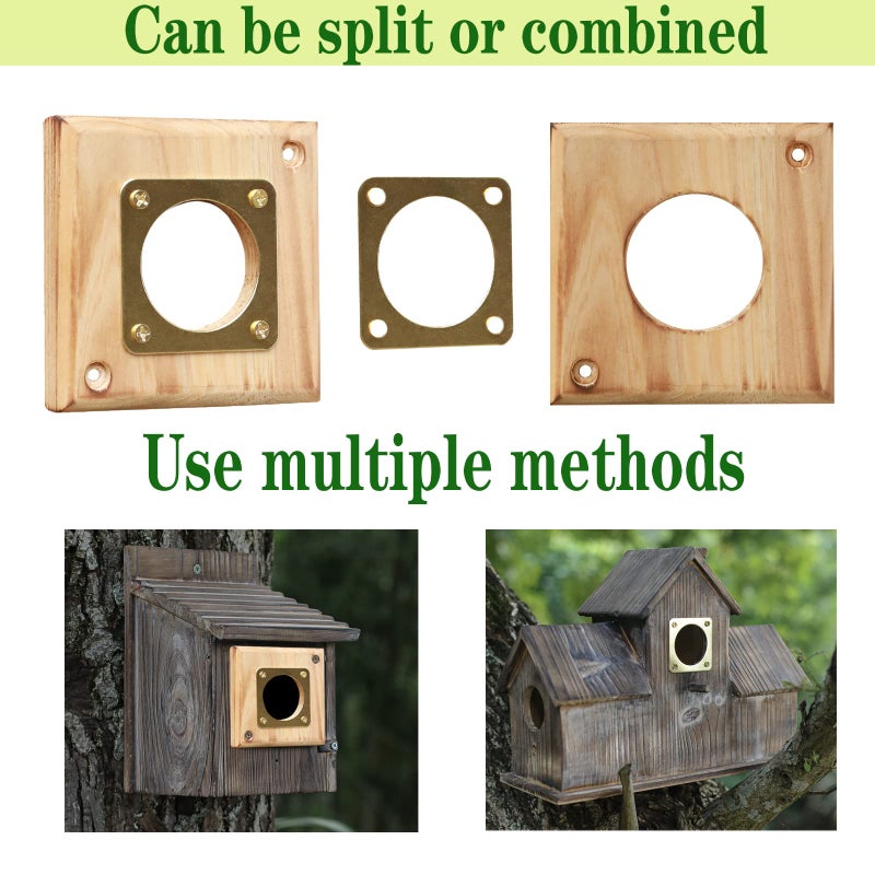 Cloud Fragrant Bluebird House Predator Guard,Metal Birdhouse Guard,Bird House Hole Protector Guard for Eastern Bluebird Box 1 1/2 Inch Opening - Image 2