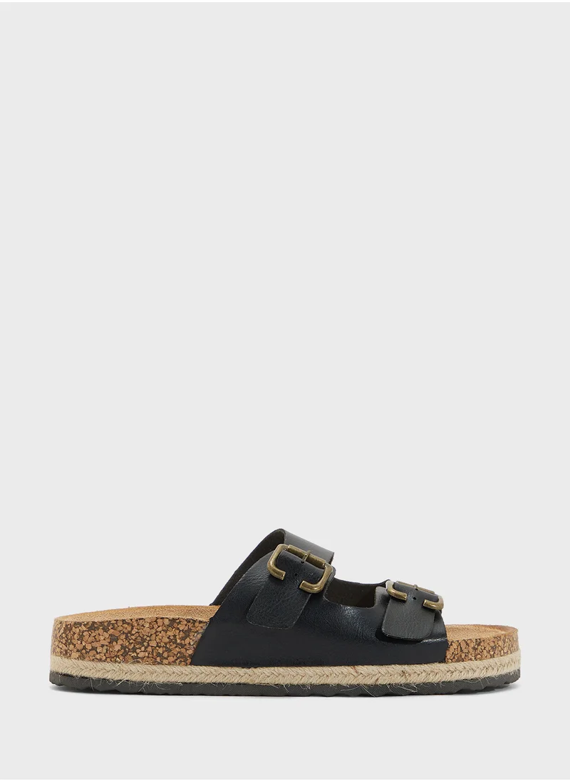 جينجر Double Strap Sandal Slide