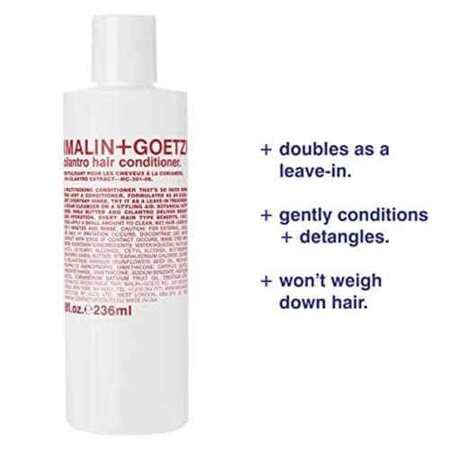 (MALIN+GOETZ) MALIN+GOETZ cilantro conditioner ‚Äîresidue-free, lightweight scalp treatment. conditions, detangles, balances pH, intensely hydrates. tames frizz for all hair types. vegan & cruelty-free, 8 Fl oz - Image 2