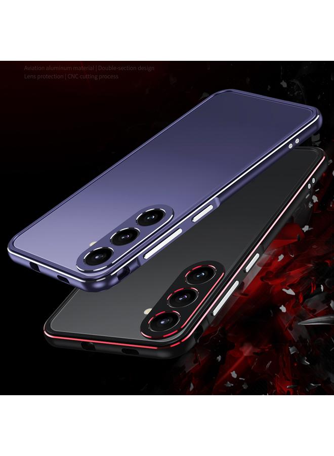 اس-توب جراب لهاتف Samsung Galaxy S24 5G Aurora Series واقي عدسة + جراب هاتف بإطار معدني - Image 2