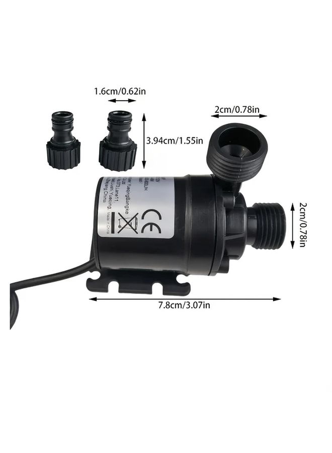 DC 12V Solar Submersible Water Pump 211 GPH High Flow Female Plug For Aquarium Fountain Irrigation - Image 2