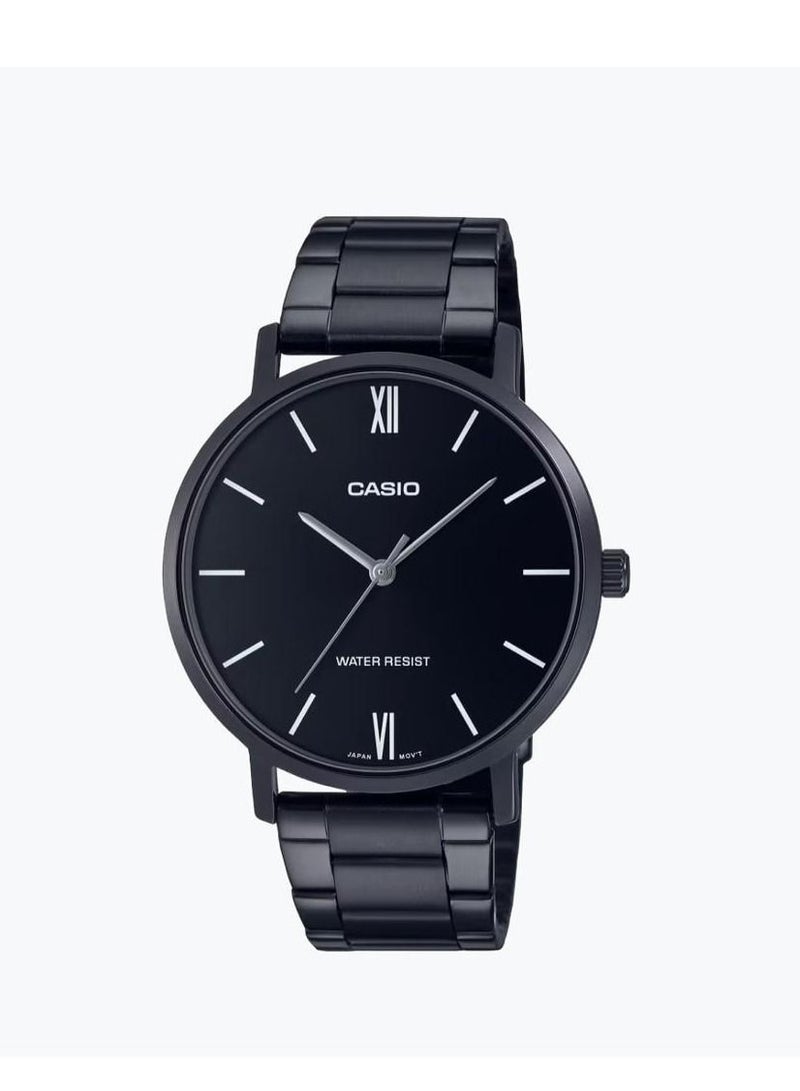 Casio Analog Black Dial Men's Watch-MTP-VT01B-1BUDF