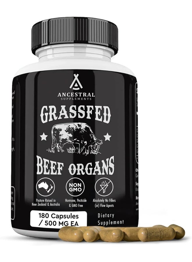 Ancestral Supplements Grass Fed Beef Organs (Desiccated) — Liver, Heart, Kidney, Pancreas, Spleen - Image 1