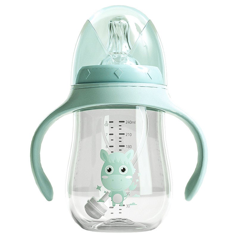 Baby Bottle Newborn Dual-Use Children'S Straw Cup Wide Diameter Set Baby Products Manufacturer - Image 5