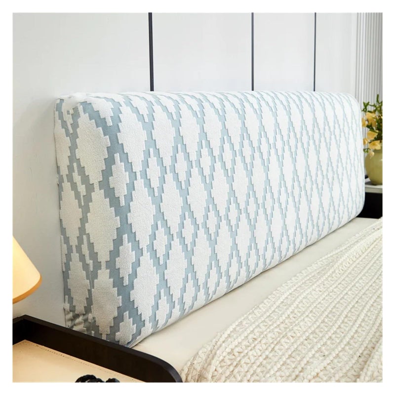 Elastic Jacquard Headboard Cover Anti Dirty Stretch Spandex A4 Green Cover L200cm H50 60cm XL - Image 3