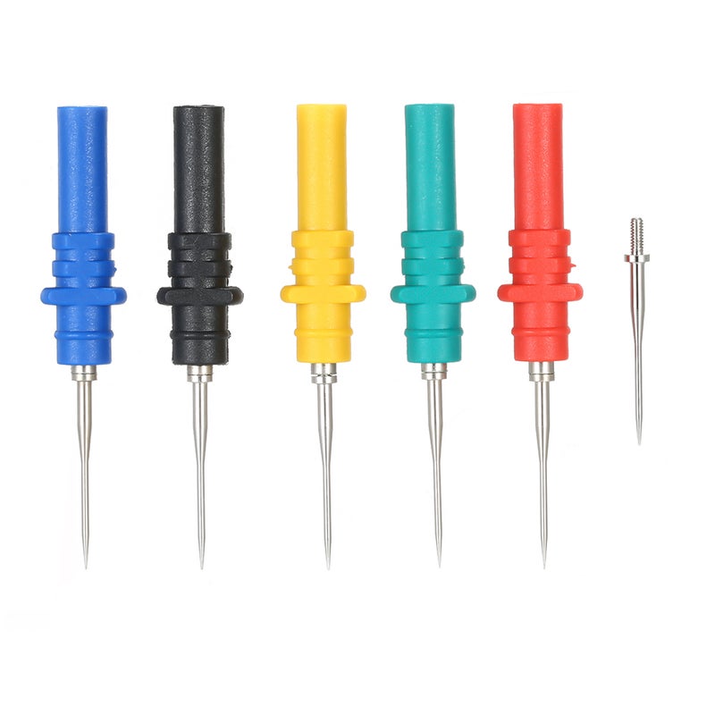 5pcs Oscilloscope Probe Pins Set Upgraded Version HT307 Automotive Test Accessories Back Pinning Probes Handheld Oscilloscope Probe Needle Oscilloscope Accessories - Image 5