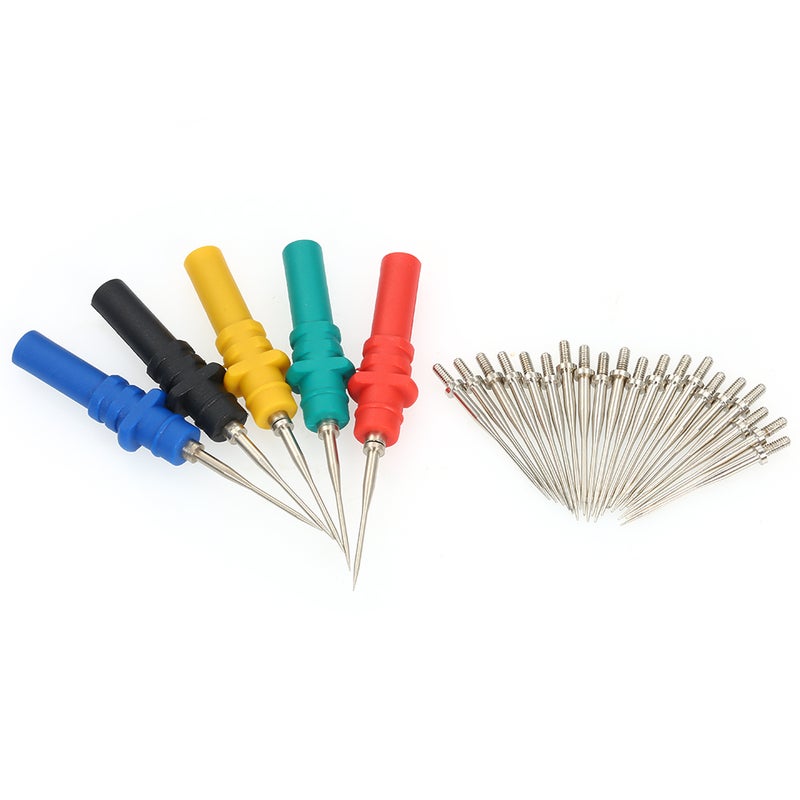 5pcs Oscilloscope Probe Pins Set Upgraded Version HT307 Automotive Test Accessories Back Pinning Probes Handheld Oscilloscope Probe Needle Oscilloscope Accessories - Image 1