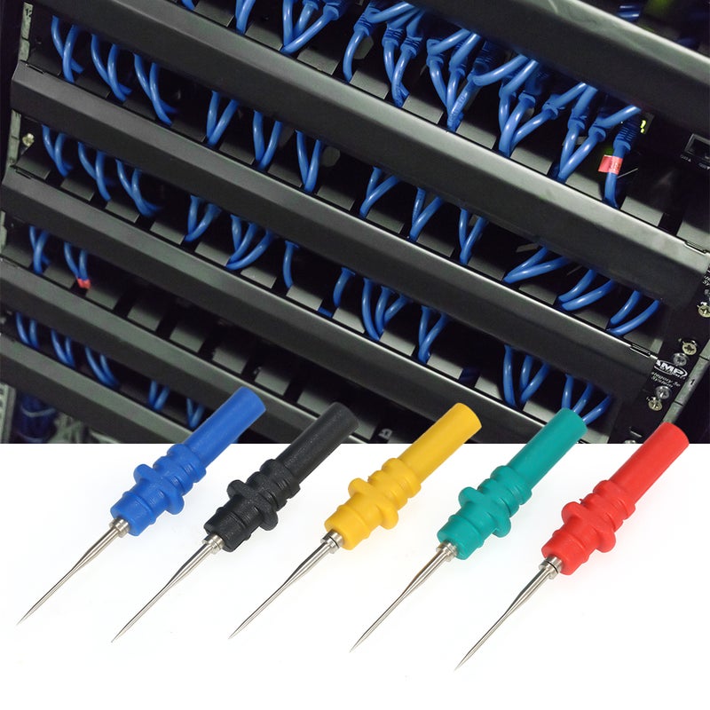 5pcs Oscilloscope Probe Pins Set Upgraded Version HT307 Automotive Test Accessories Back Pinning Probes Handheld Oscilloscope Probe Needle Oscilloscope Accessories - Image 3