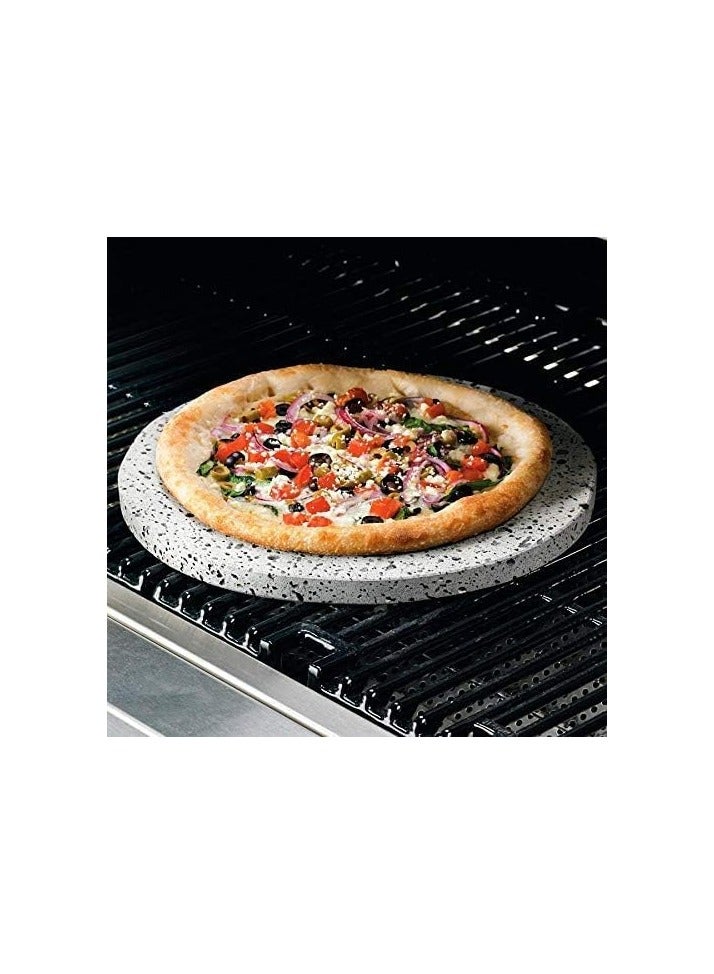 جولة شواء حجر بركان البازلت الحمم 29x2cm - Image 2