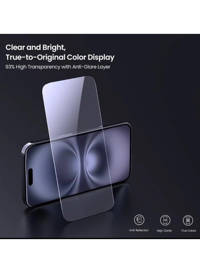 Nillkin Amazing Full Coverage H+Pro Anti Explosion Anti Explosion Tempered Glass Screen Protector 2.5D Fits Apple iPhone 16 Plus 0.25mm - Transparent - Image 3