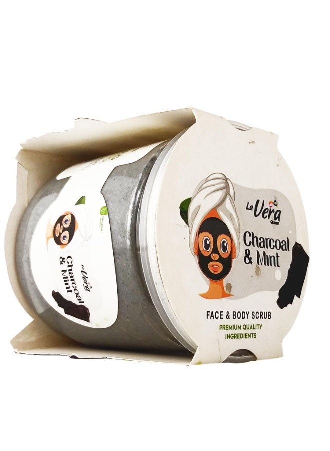 Vera Face & Body Scrub With Charcol & mint 450ml - Image 5