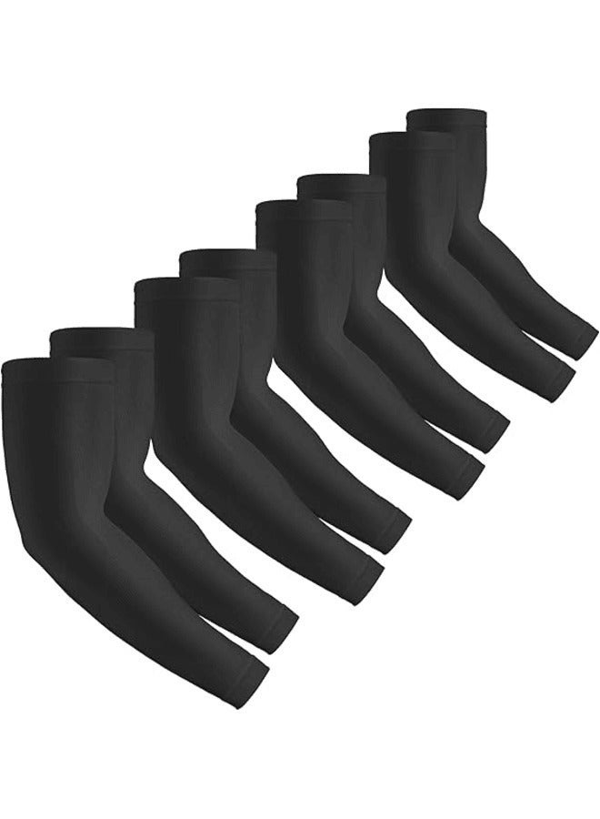 Aknzlmed 4 Pairs UPF50 Cooling Arm Sleeves, UV Sun Protection Tattoo Cover, One Size for Women Men Youth - Image 4