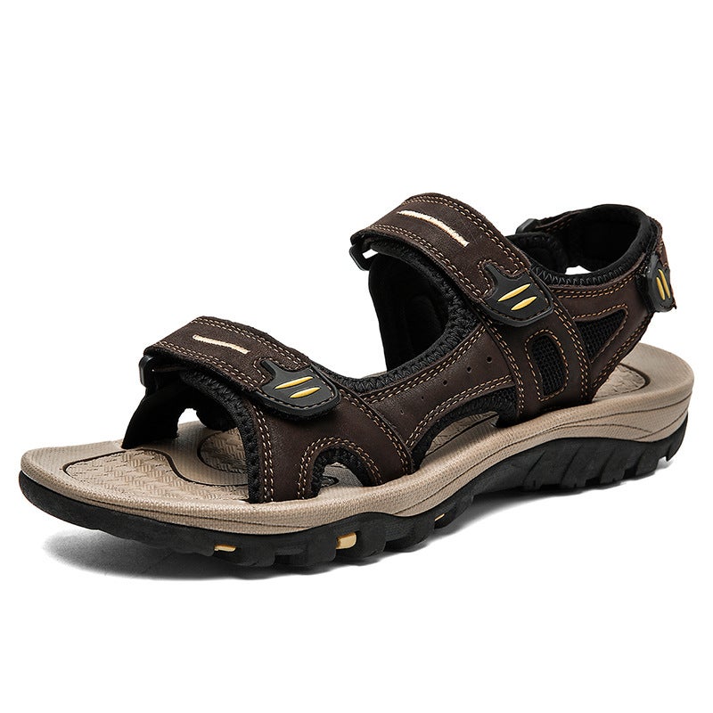 Summer Sandals Men'S Open Toe Men'S Beach Shoes Thick Bottom Plus Size Outdoor Casual Shoes Soft Bottom Fashion Trendy Upstream Shoes - Image 1