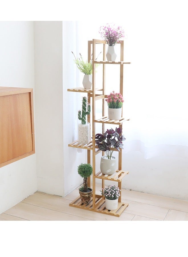Generic Indoor Plant Display Stand Corner Stand for Plants 6 Tier Flower Stand for Balcony Bamboo Flower Stand Outdoor Garden Plants Shelf Tall Flower Display Rack for Balcony Living Room Corner  - Image 3