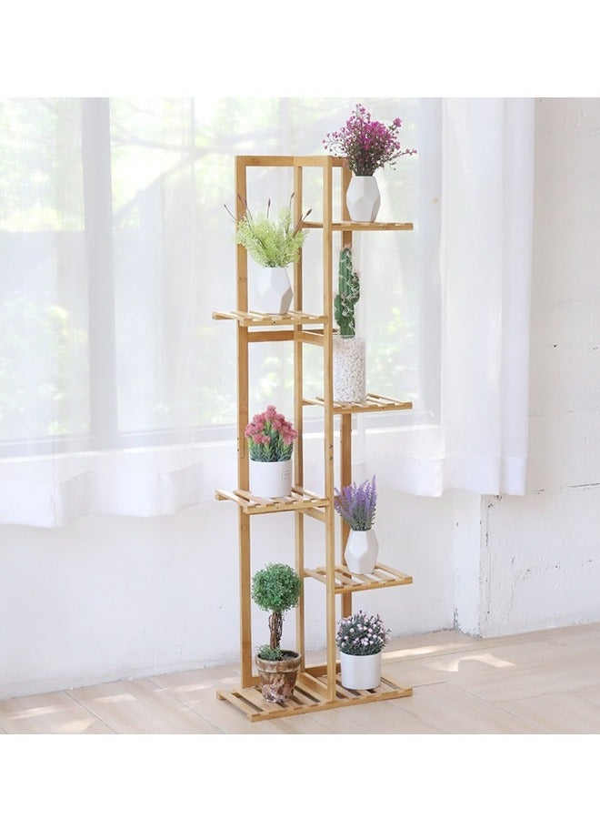 Generic Indoor Plant Display Stand Corner Stand for Plants 6 Tier Flower Stand for Balcony Bamboo Flower Stand Outdoor Garden Plants Shelf Tall Flower Display Rack for Balcony Living Room Corner  - Image 4