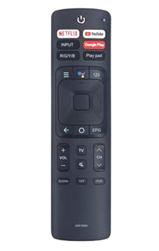 AULCMEET جهاز تحكم عن بعد صوتي بديل ERF3I69H متوافق مع تلفاز Hisense الذكي 4K 50RG 55RG 65RG 55H9100E 55Q8809 65H9100E - Image 4