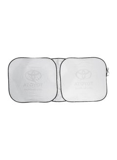 TOYOTA TOYOTA Combo Buy 2 Pcs Car Seat cover Windshield Car Sunshade Get Free Toyota Metal Car Keychain  - Image 3