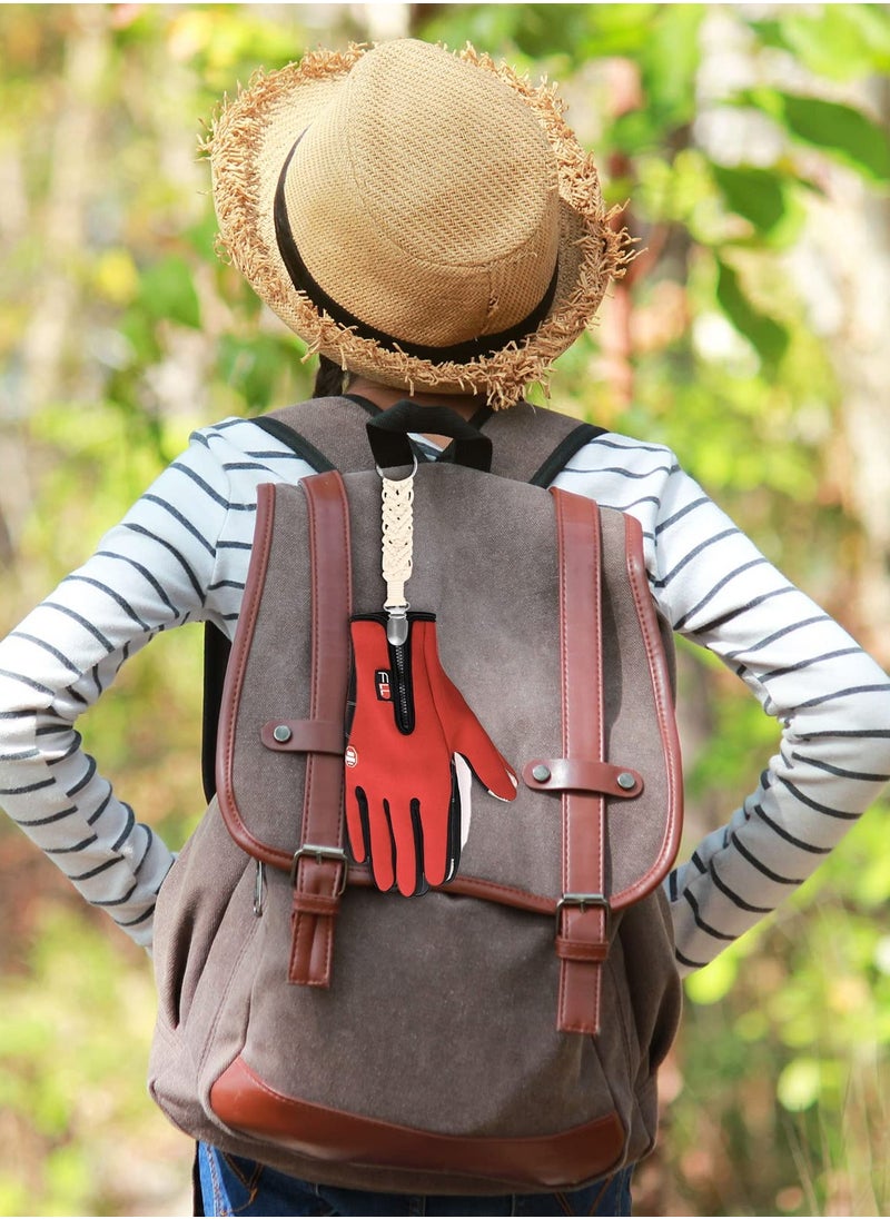 SYOSI - 6Pcs Hat Clips for Travel Handbag Backpack Elastic Hat Mitten Dress Strap Clip Outdoor Travel Accessory for Adults Kids - Image 1