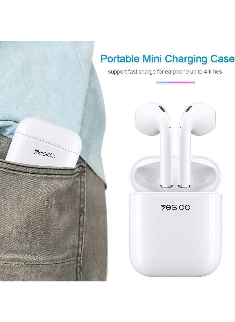 Yesido - TWS05 Wireless Bluetooth Double Headset With HD Microphone and Noise Cancelation Compatible With iPhone 13 Pro Max - Image 1