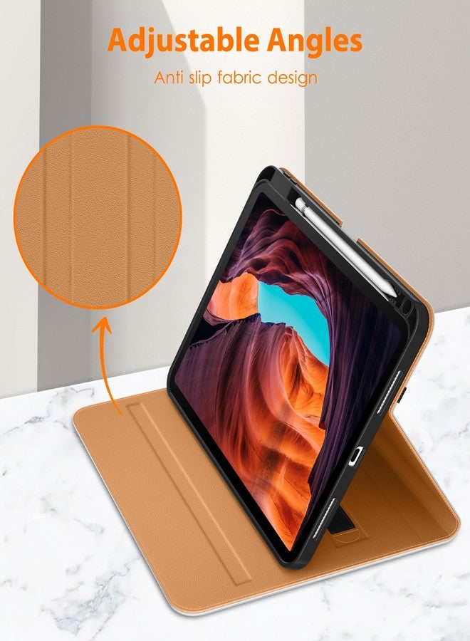 DTTO for iPad (A16) 11th Generation Case 11 Inch 2025, iPad 10th Generation Case 10.9 Inch 2022, Premium Leather Business Folio Stand Cover with Pencil Holder - Auto Wake/Sleep, White - Image 3
