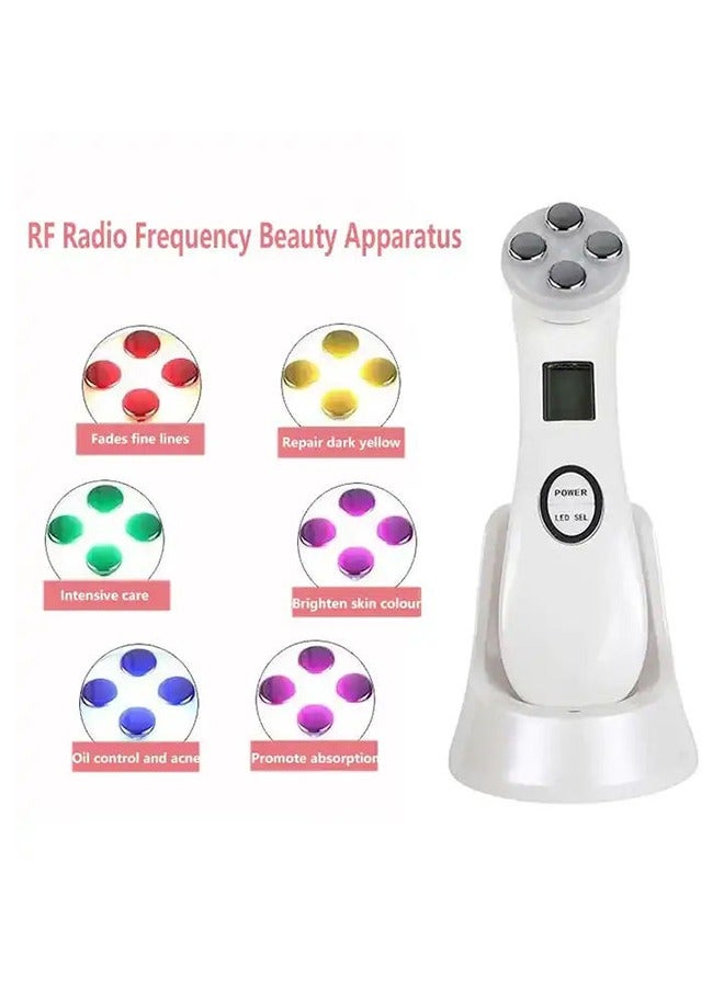 DUNISO Face Massager, Face Sculpting tool, Skin Rejuvenation Device with Thermal, Triple Action LED and Vibration, for Anti-aging, Blackhead Remover, Lifting and Tightening Sagging Skin (Pearl White) - Image 2
