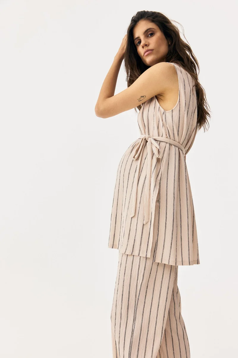 H&M MAMA 2-piece textured jersey set