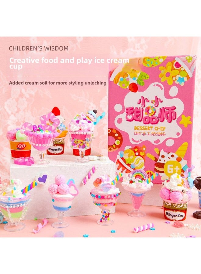 Mr. Toy Little Dessert Maker Simulation Dessert Cup Ice-cream Cup Children's Handmade Diy Making Children's Toys-Specifications:(Model) Little Beverage-18-piece Set  - Image 2