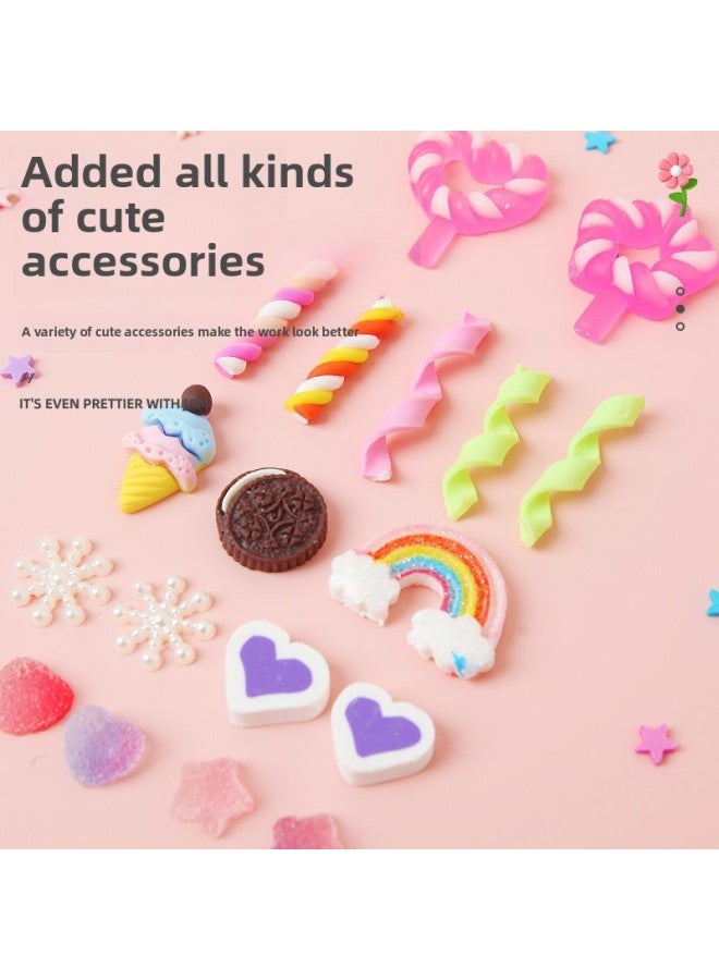 Mr. Toy Little Dessert Maker Simulation Dessert Cup Ice-cream Cup Children's Handmade Diy Making Children's Toys-Specifications:(Model) Little Beverage-18-piece Set  - Image 5