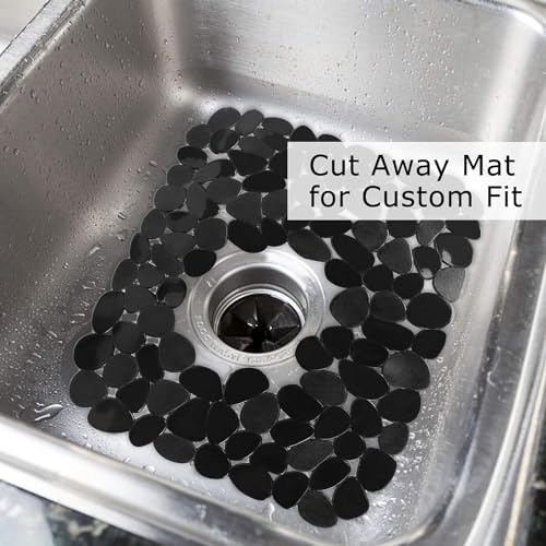 EZYHOME Kitchen Sink mat Set for Bottom of Kitchen Sink, Adjustable PVC Sink Mat Protector for Stainless Steel/Porcelain Sink, Quick Draining Dish Drying Mat (15.8inch x 12inch) - Image 4