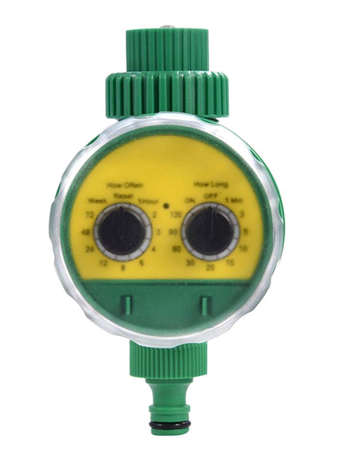 NIBEMINENT Irrigation Controller Automatic Water Timer Green/Yellow - Image 1