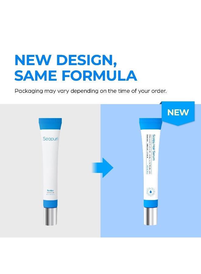 Seapuri علاج موضعي لنمو الشعر بتأثير فيروسي من سكالفى لتساقط الشعر، ترقق الشعر واستعادة خط الشعر | جهاز تدليك فروة الرأس مع كرة سكالفى - Image 2