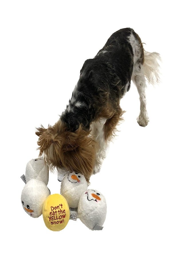 Midlee Snowball Fight Plush Dog Toy - 3"- Indoor Christmas Games for Pets - Image 2