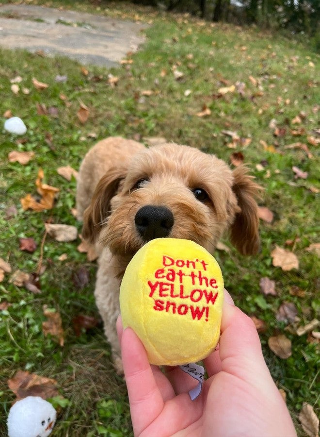 Midlee Snowball Fight Plush Dog Toy - 3"- Indoor Christmas Games for Pets - Image 5